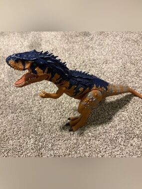 Jurassic World Blue and Orange Dinosaur Action Figure Toy - Kids Playset